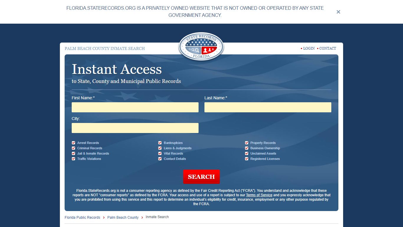 Palm Beach County Inmate Search - Florida State Records